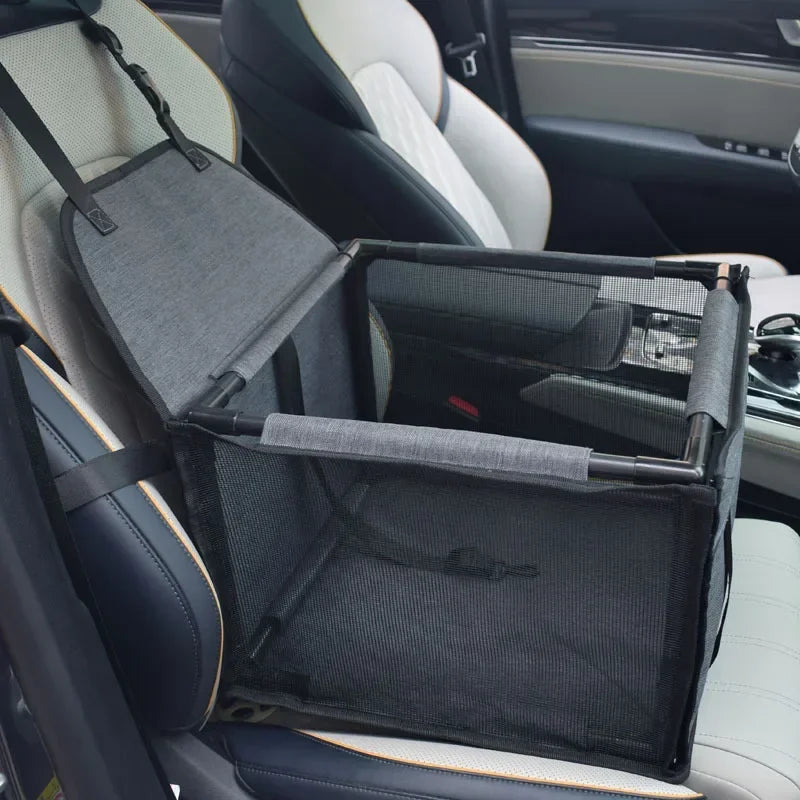 Waterproof Dog Car Seat Carrier – Portable Travel Basket for Small & Medium Pets, Hammock-Style Safety Seat