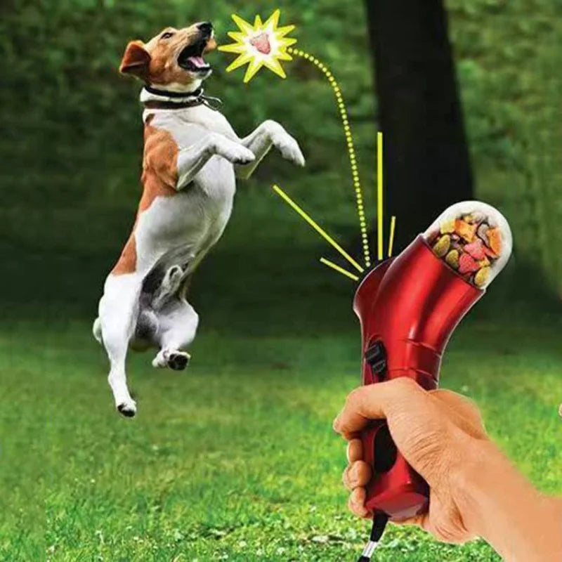 Pet Treat Launcher | Portable Interactive Dog Training Dispenser Toy