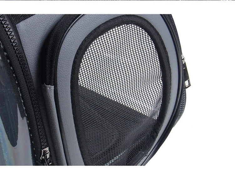 Cat/Dog Carrier Bag – Transparent, Breathable, Portable Travel Tote for Cats, Dogs & Rabbits
