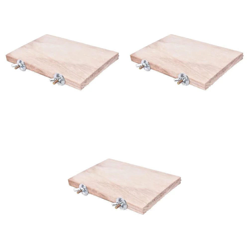 Pet Wood Jumping Platform | Bird Toys for Parrots, Hamsters, Gerbils, Mice | Cage Perches & Springboard Paw Grinding Rack