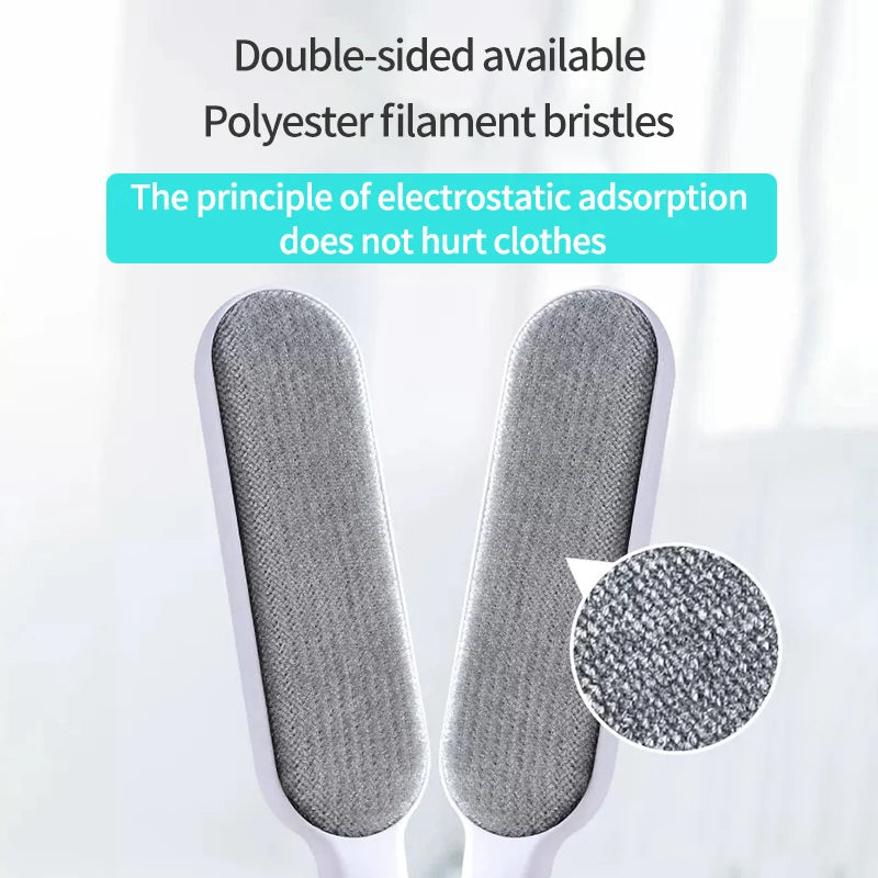 Magic Clothes Lint Remover | Reusable Pet Cat Hair Fur Roller Brush | Static Dusting Cleaning Brushes | Manual Cleaner Tool