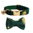 Cat Collar Bowknot | Adjustable Safety Personalized Pet Collar - Customized Name | Soft Corduroy with Bell