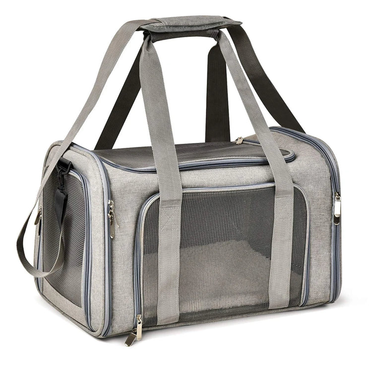 Airline Approved Soft-Side Pet Carrier Bag for Small Dogs and Cats – Breathable, Lightweight Travel Backpack
