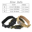 Durable Tactical Dog Collar With Padded Lining, Quick Release Buckle & Control Handle For Small To Large Dogs