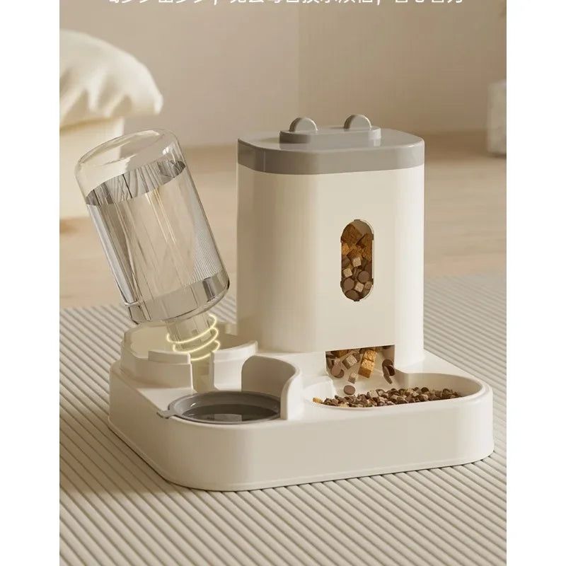 Automatic Pet Feeder with Water Dispenser | 2-in-1 Food & Water Station | For Cats & Small Dogs