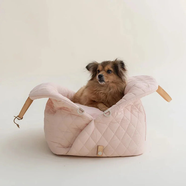 Luxury Dog Carrier Handbag & Car Seat – Portable Washable Pet Travel Bed for Small and Medium Dogs