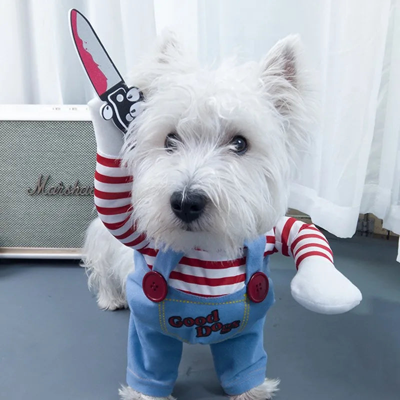 Funny Dog & Cat Costume | Pet Sweatshirt Stand-Up Suit | Cosplay Outfit for Party & Festival